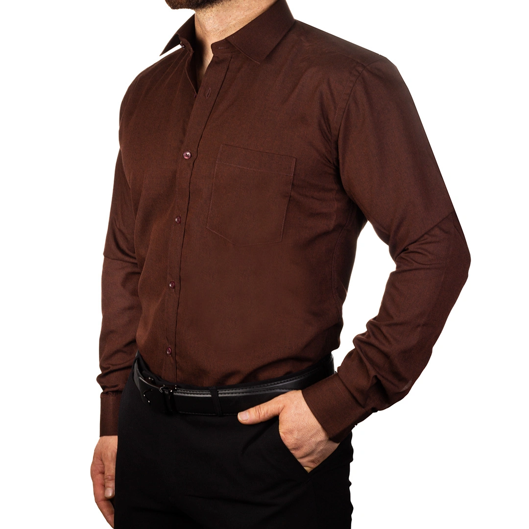 پیراهن لیما ساده یقه کرواتی - Thumbnail 3